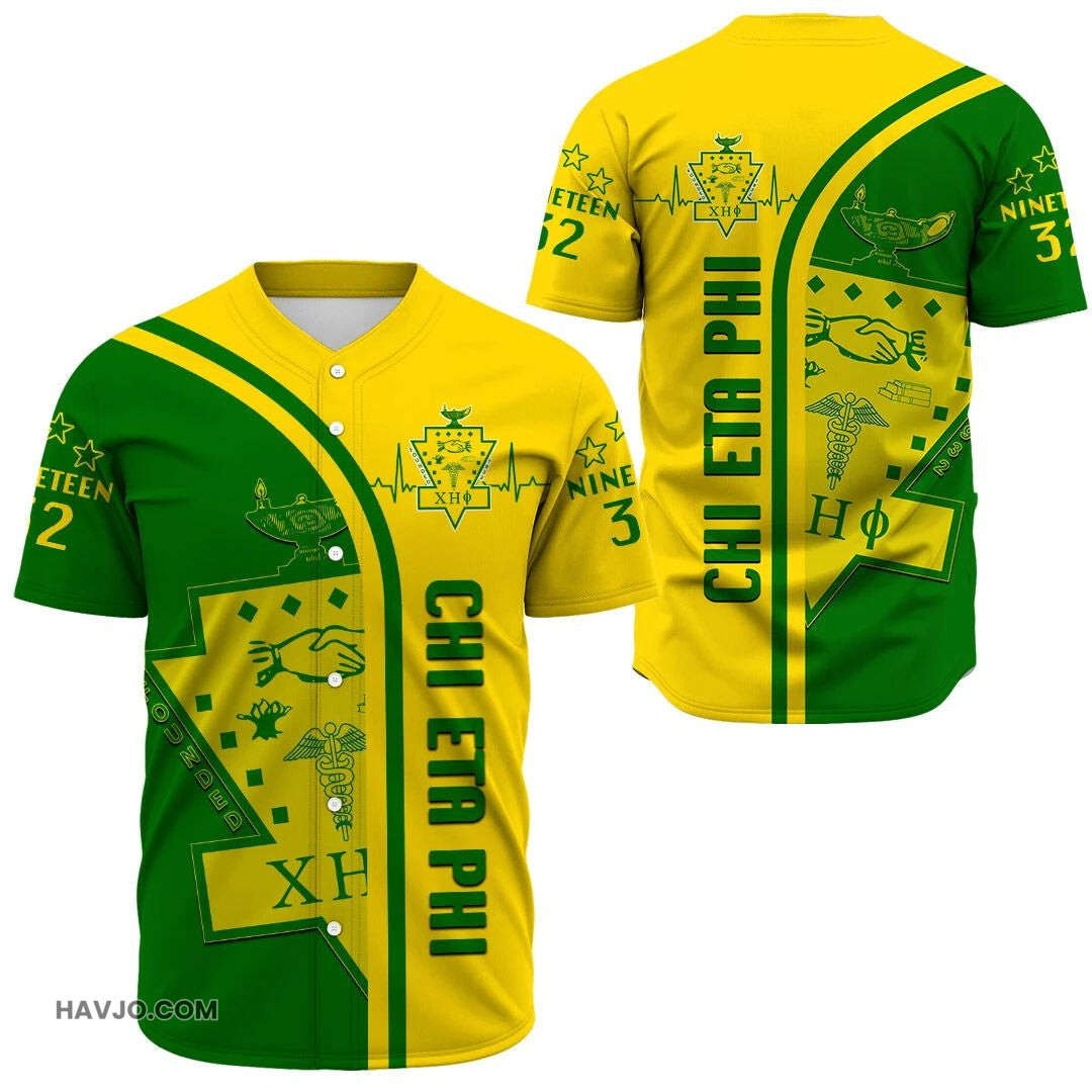 Sorority Chi Eta Phi In My Heart Baseball Jersey