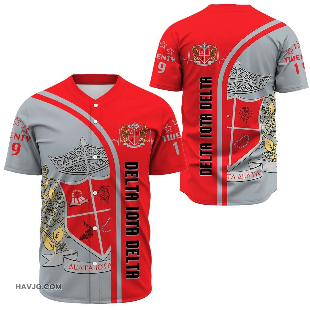 Sorority Delta Iota Delta In My Heart Baseball Jersey