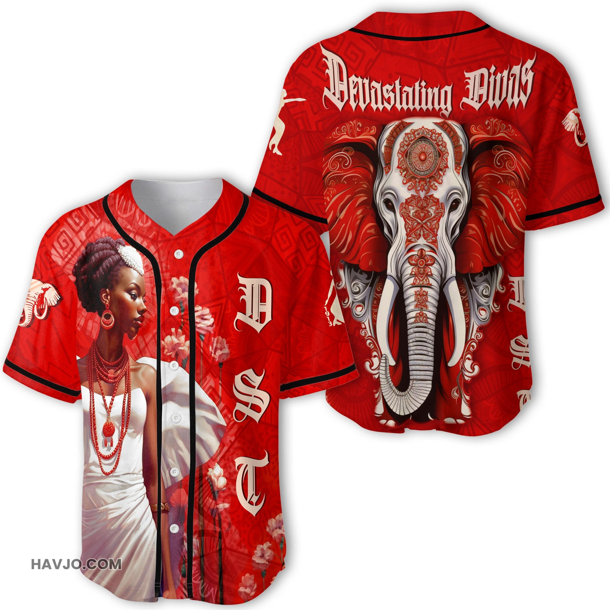 Sorority DST Sorority Elephant Baseball Jersey