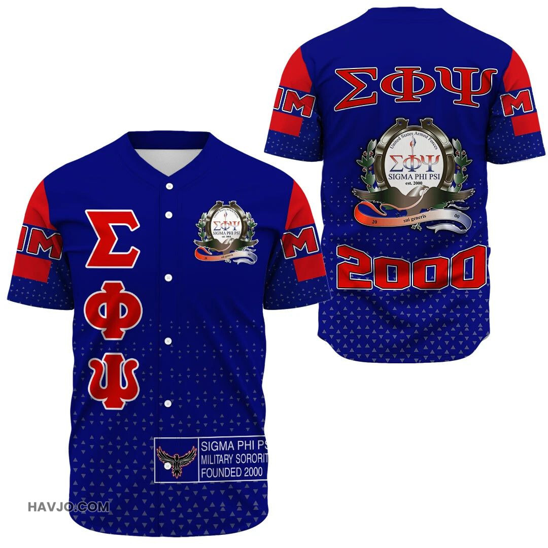 Sorority MM Sigma Phi Psi Baseball Jersey