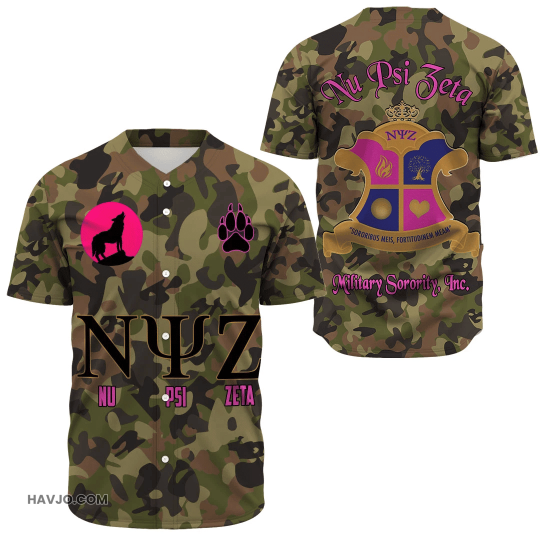 Sorority Nu Psi Zeta Baseball Jersey