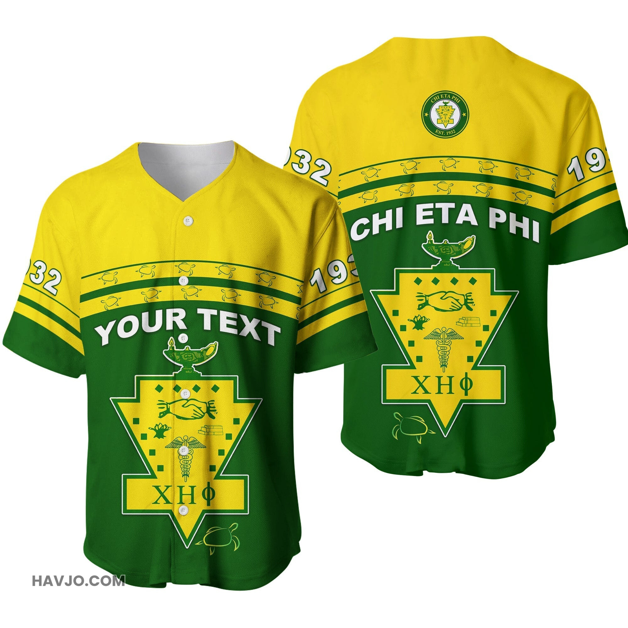 Sorority Personalized Chi Eta Phi Since 1932 Service for Humanity Baseball Jersey