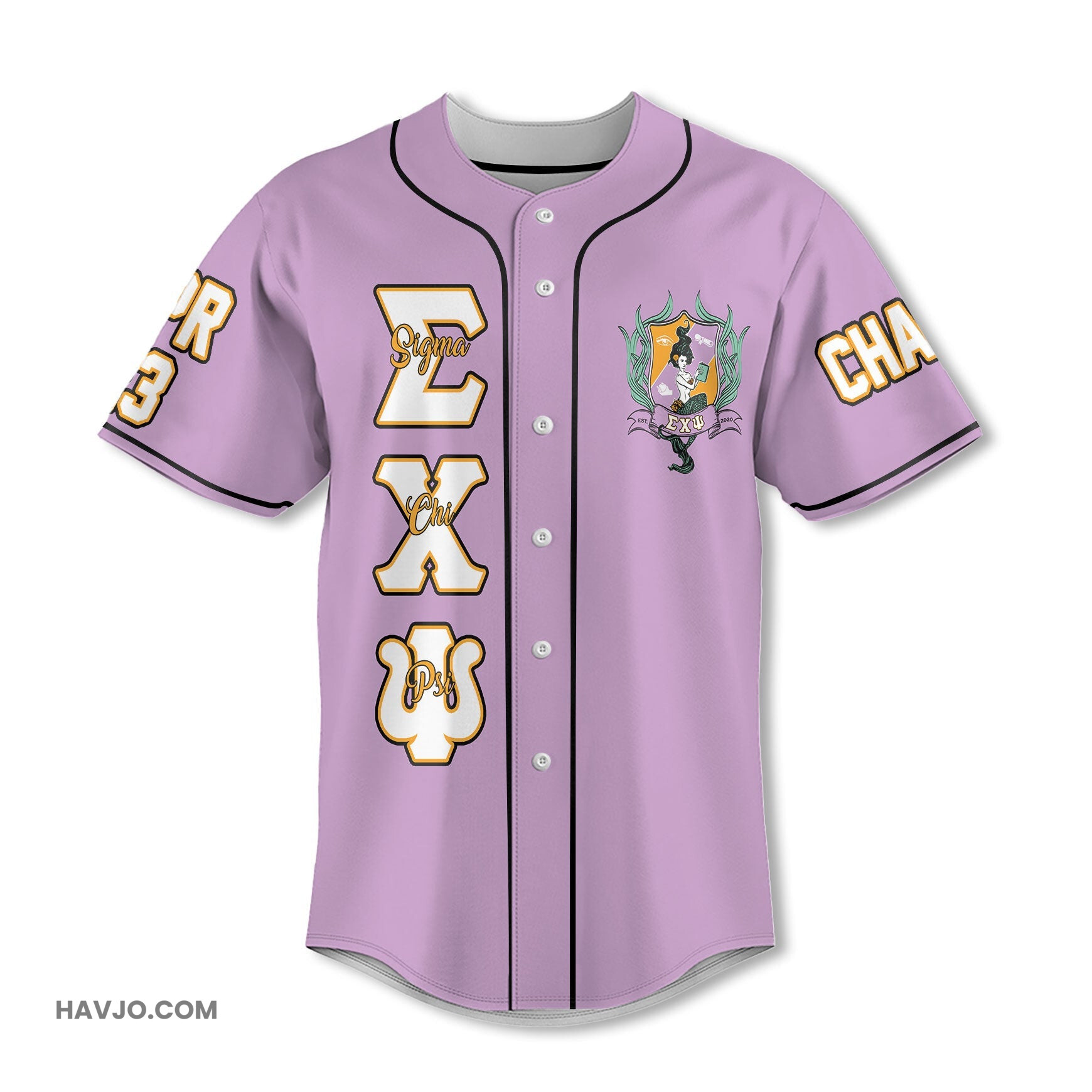 Sorority Sigma Chi Psi Original Style Baseball Jersey