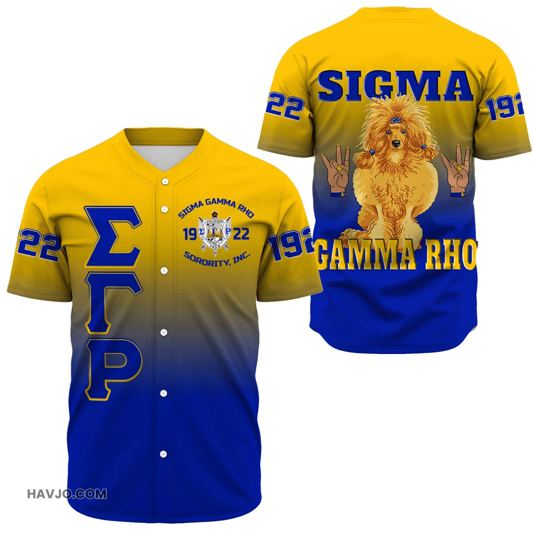 Sorority Sigma Gamma Rho Gradient Baseball Jersey