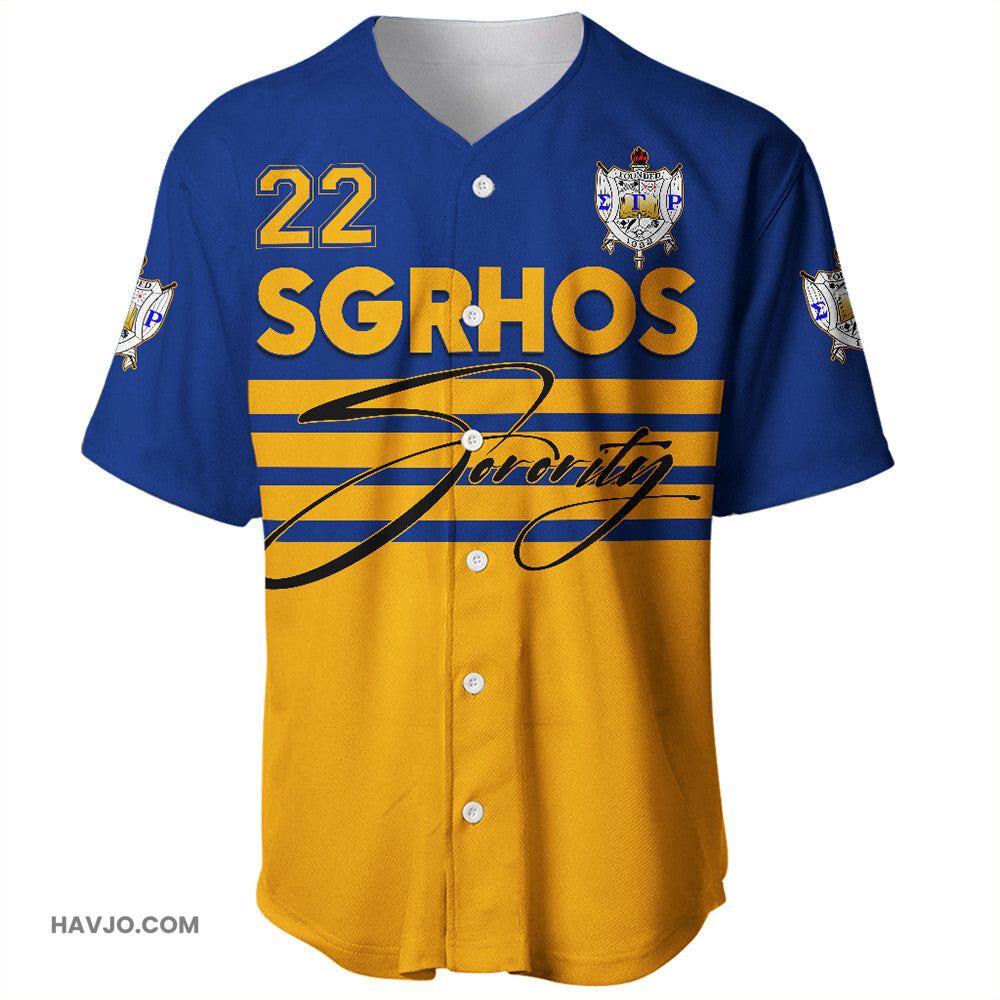 Sorority Sigma Gamma Rho Sporty Premium Baseball Jersey
