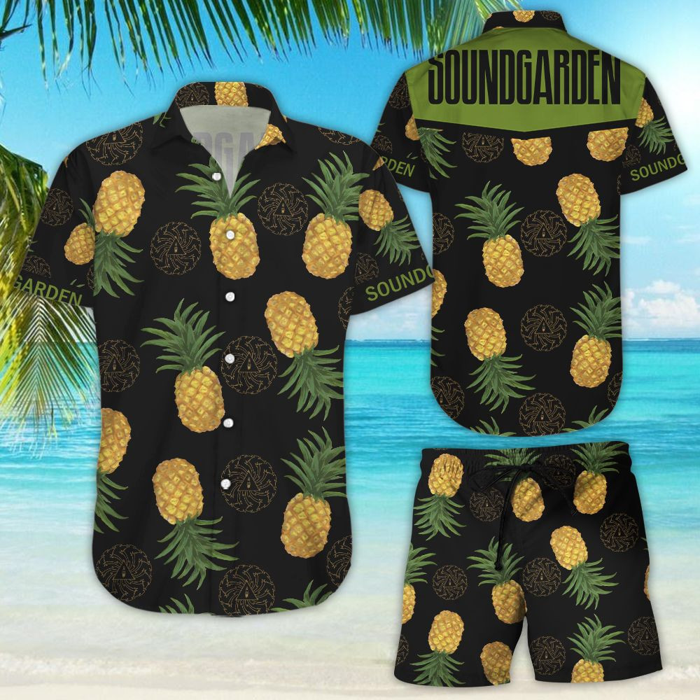 Soundgarden Hawaiian Shirt Tropical Aloha Button Up