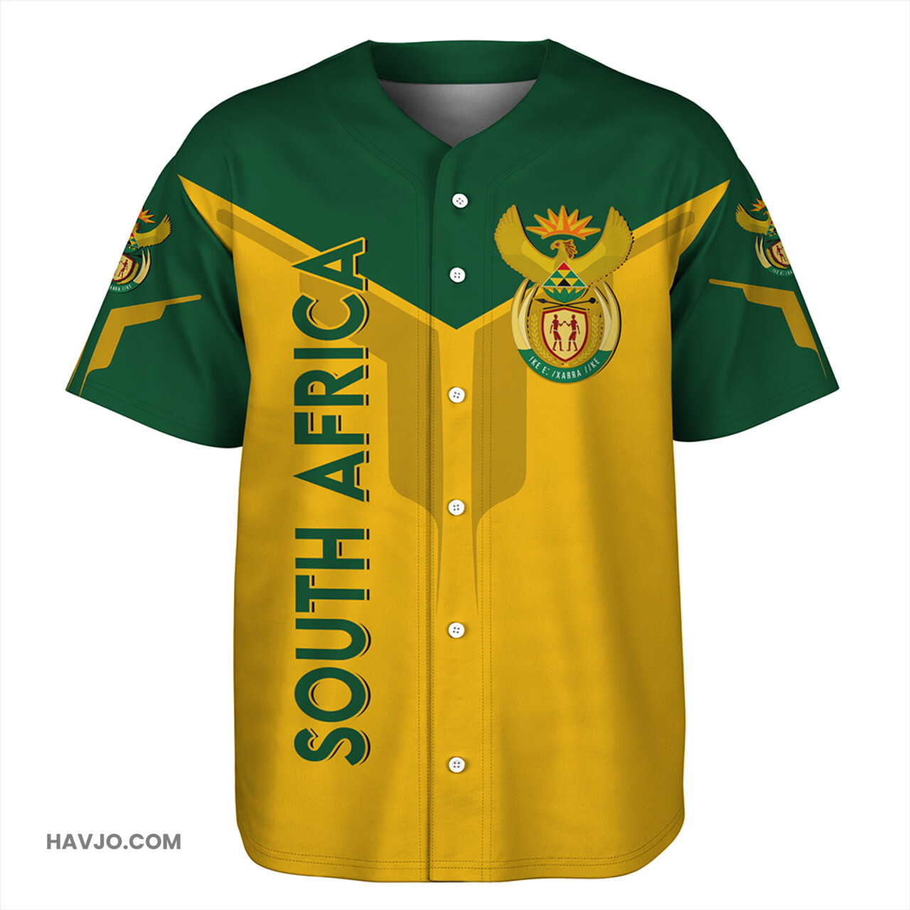South Africa Arrow Style Baseball Jersey