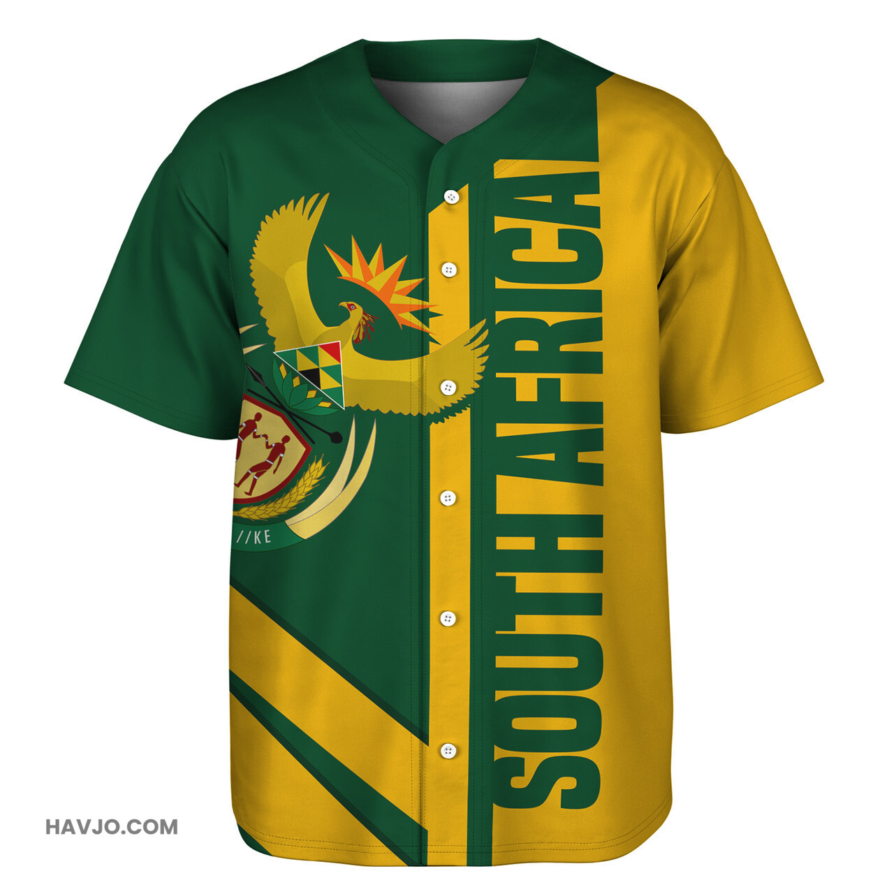 South Africa Casual Style Baseball Jersey