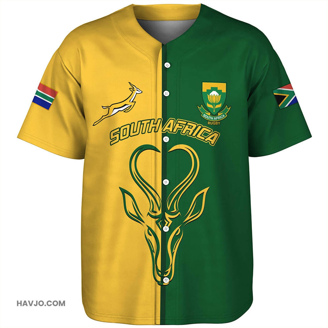 South Africa Circle Style Baseball Jersey