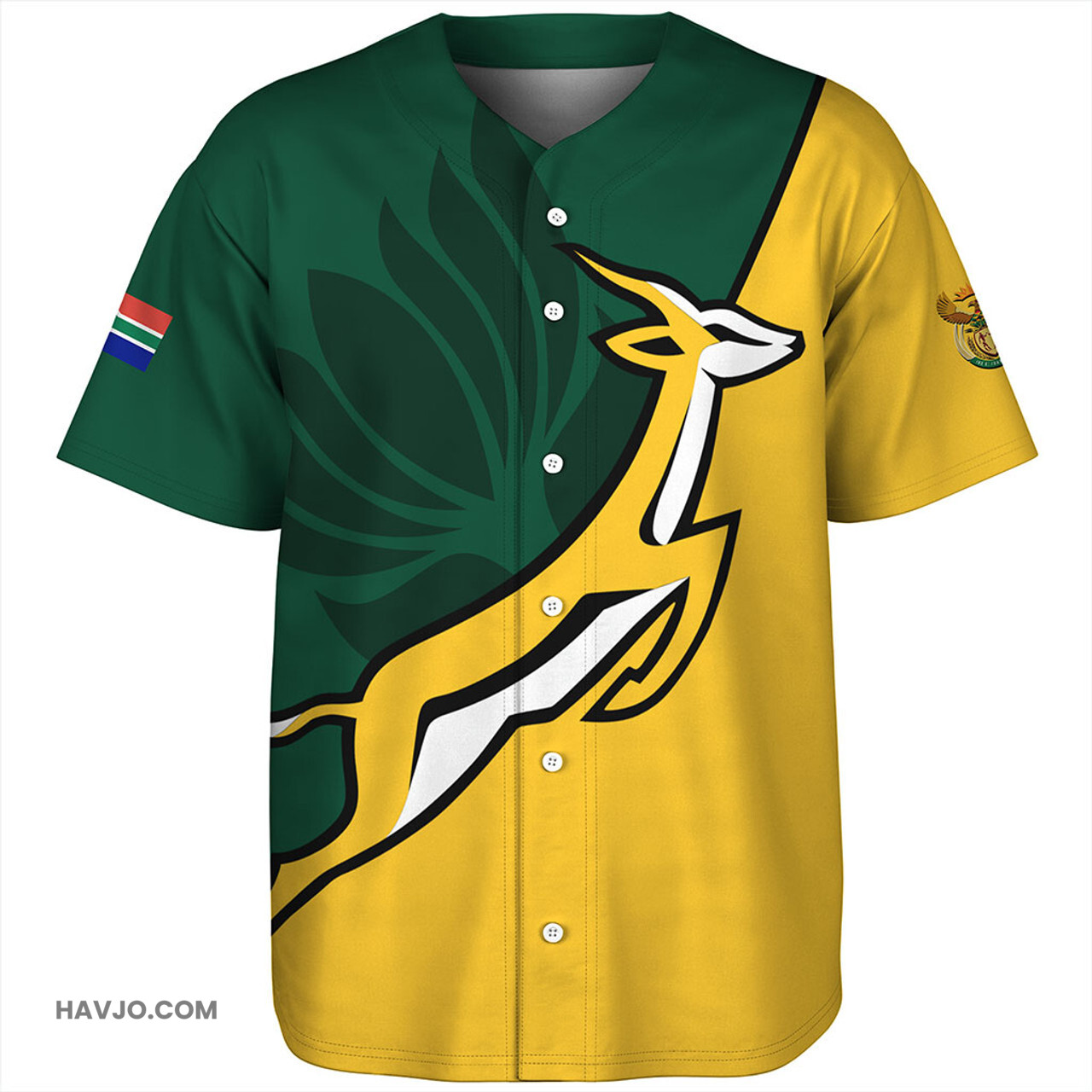 South Africa Half Simple Style Baseball Jersey