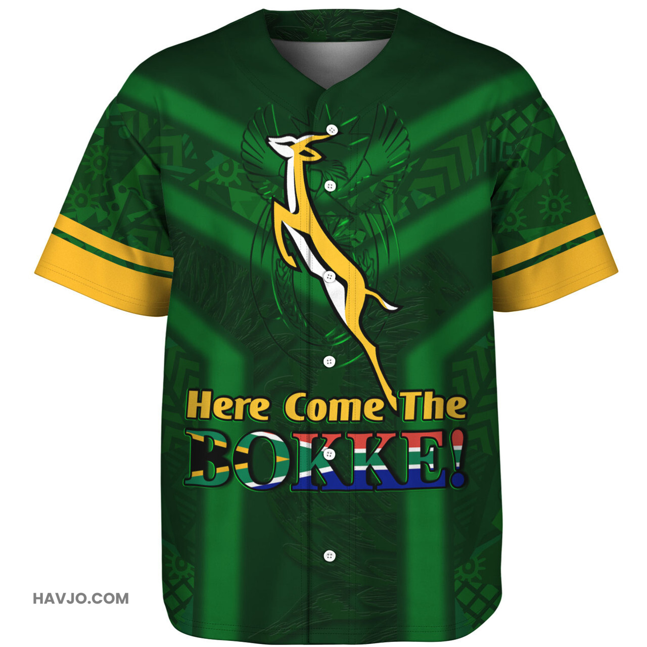 South Africa Here Come The Bokke Baseball Jersey