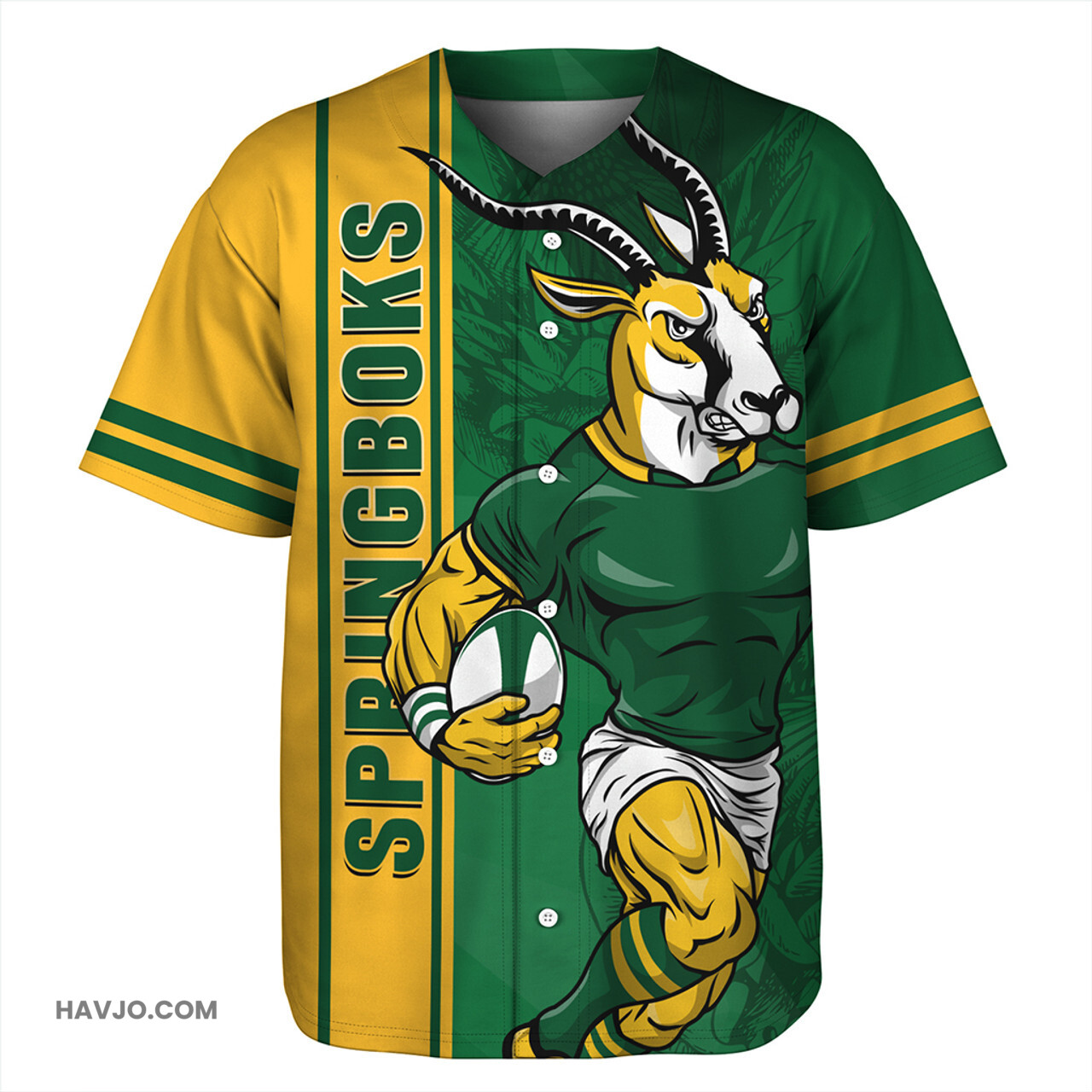 South Africa Springboks Champions Style Baseball Jersey