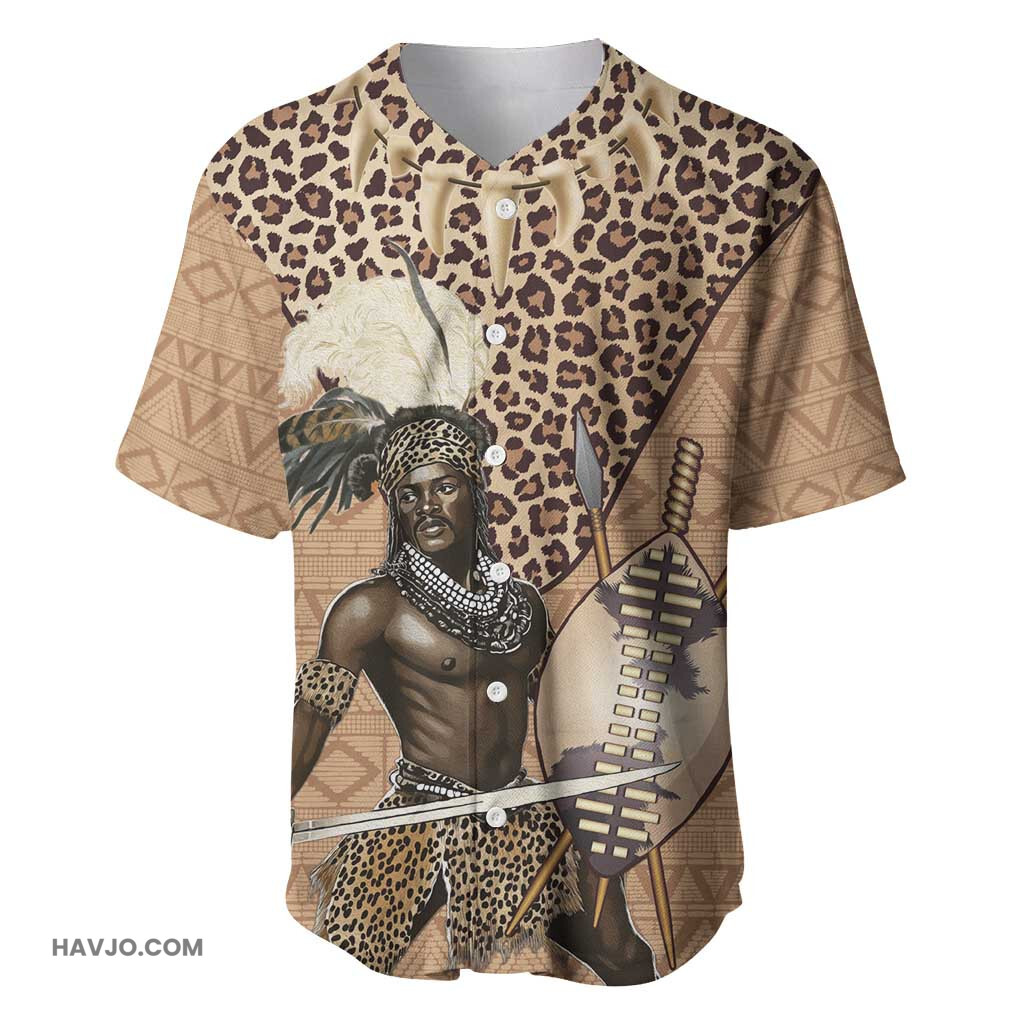 South Africa Zulu People Zulu Warrior African Pattern Baseball Jersey