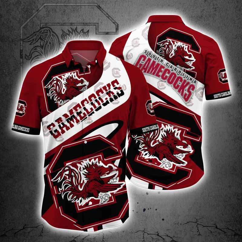 South Carolina Gamecocks Ncaa Hawaiian Shirt Tropical Aloha Button Up