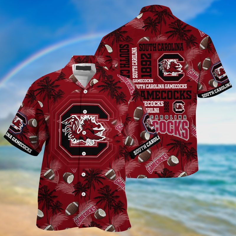 South Carolina Gamecocks Ncaa Hawaiian Shirt Tropical Aloha Button Up