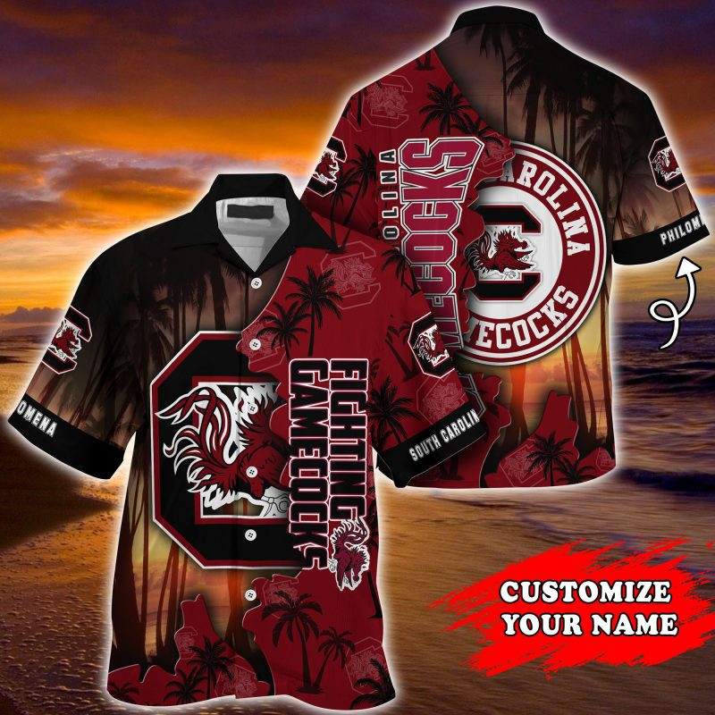 South Carolina Gamecocks Ncaa Personalized Summer Hawaiian Shirt Tropical Aloha Button Up