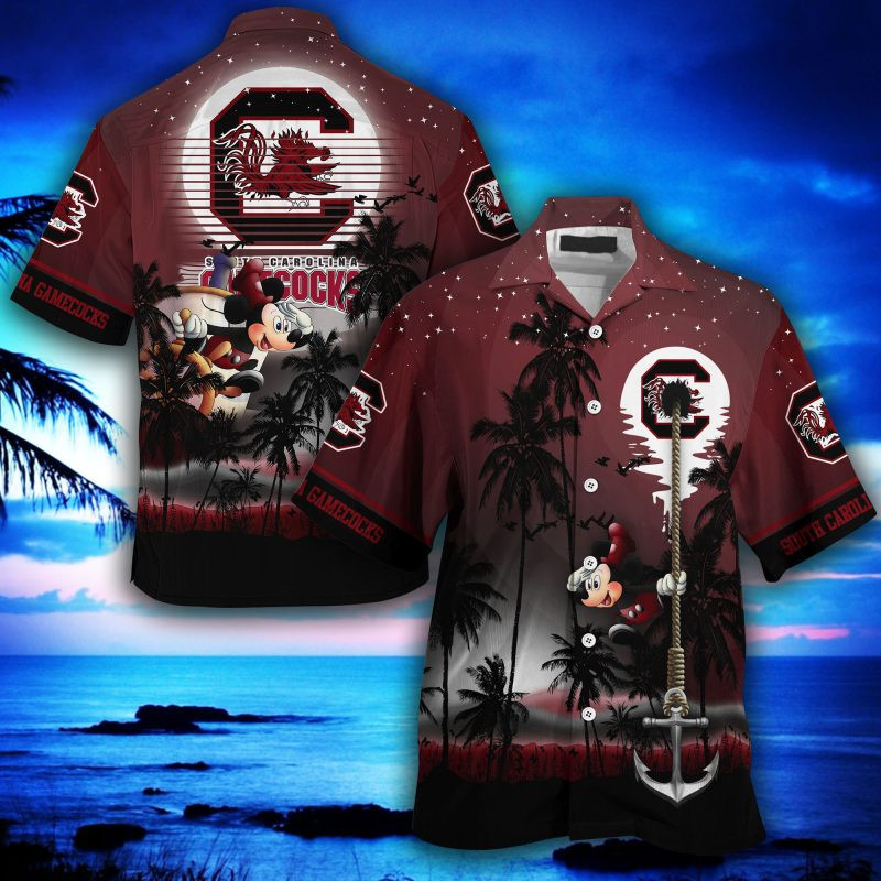 South Carolina Gamecocks Ncaa Summer Hawaiian Shirt Tropical Aloha Button Up