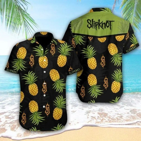 Sslipknot Music Band Summer Hawaiian Shirt Tropical Aloha Button Up