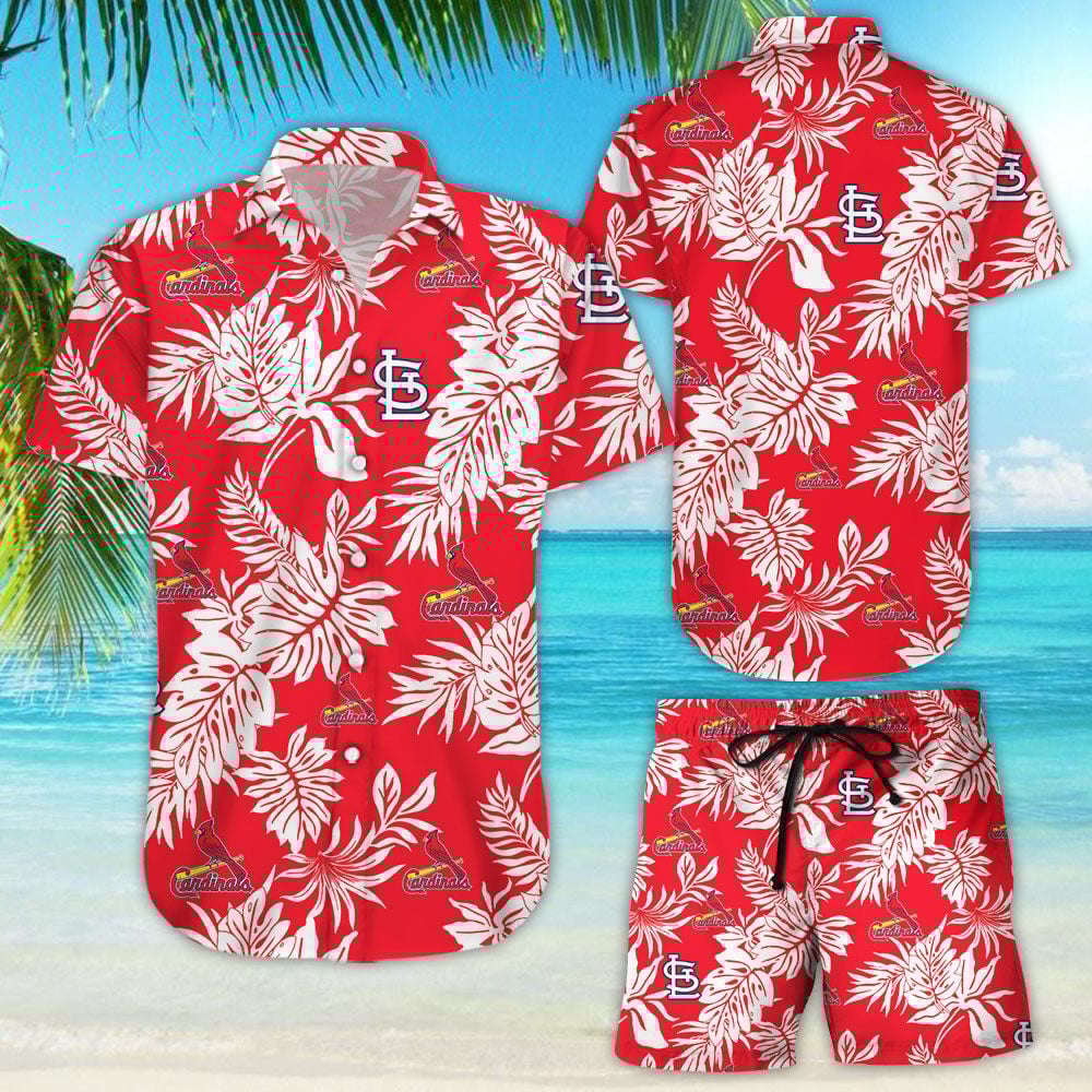 St Louis Cardinals Aloha Mlb Hawaiian Shirt Tropical Aloha Button Up