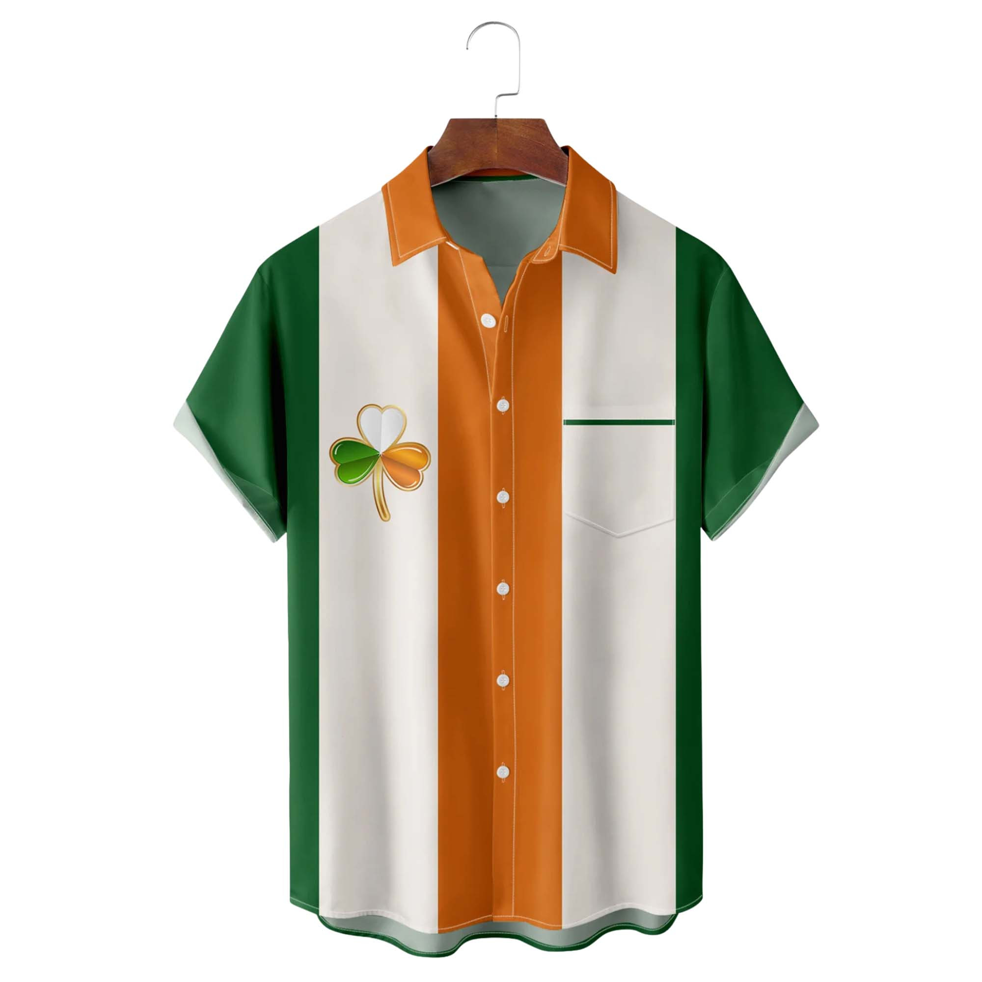 St Patrick's Day Shamrock Hawaiian Shirt St Patricks Clothes Gifts Idea For Men