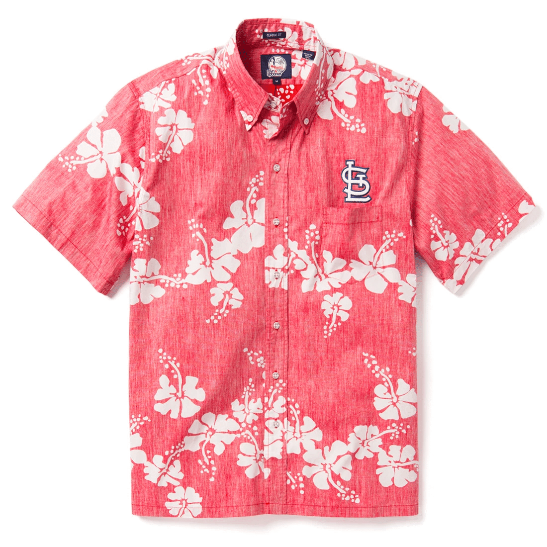 St. Louis Cardinals 50th State Hawaiian Shirt Tropical Aloha Button Up