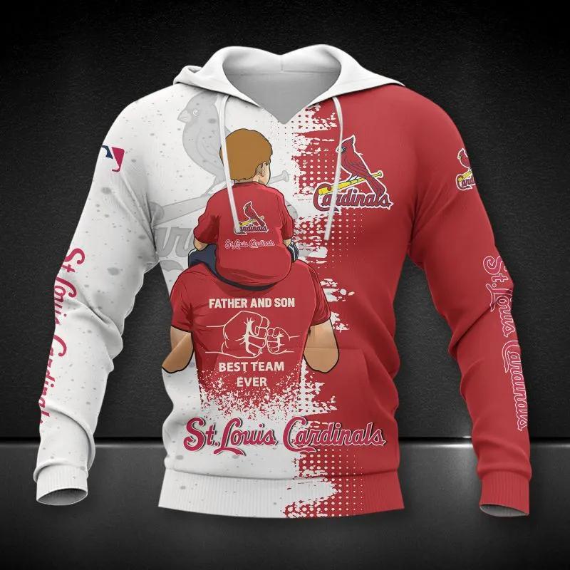 St. Louis Cardinals Dad And Son MLB All Over Print Hoodie