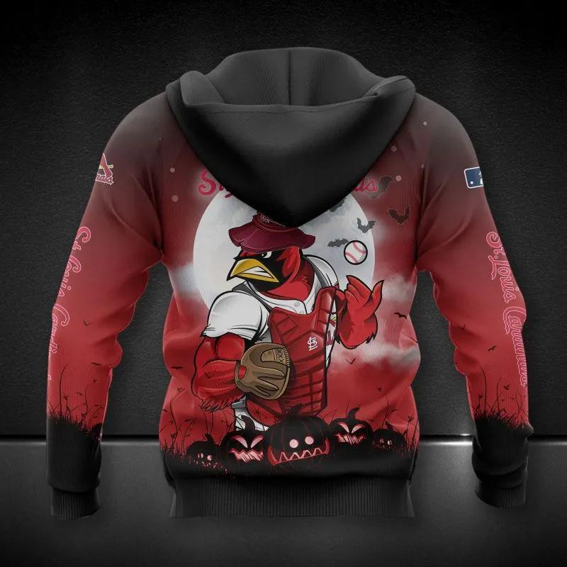 Alternative view of St. Louis Cardinals Mascot MLB All Over Print Hoodie