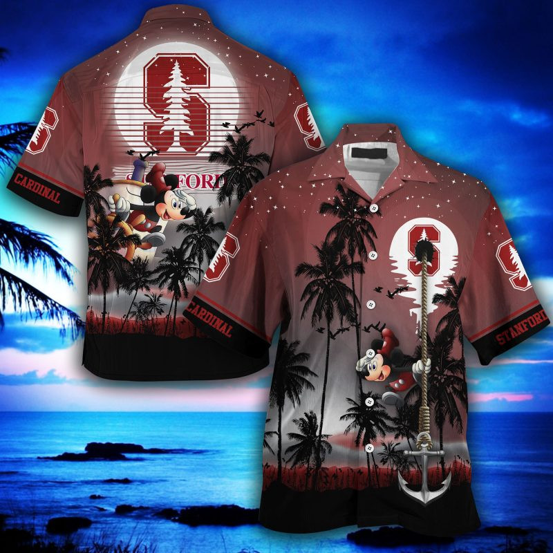 Stanford Cardinal Ncaa Summer Hawaiian Shirt Tropical Aloha Button Up