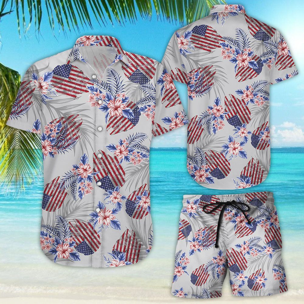Star Wars American Flag Hawaiian Shirt Tropical Aloha Button Up