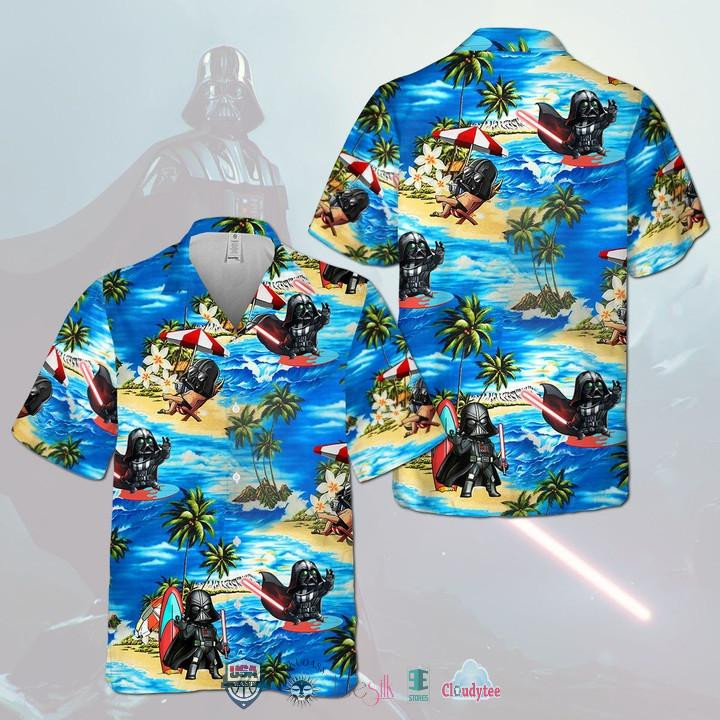 Star Wars Darth Vader Chibi Aloha Hawaiian Shirt Tropical Aloha Button Up