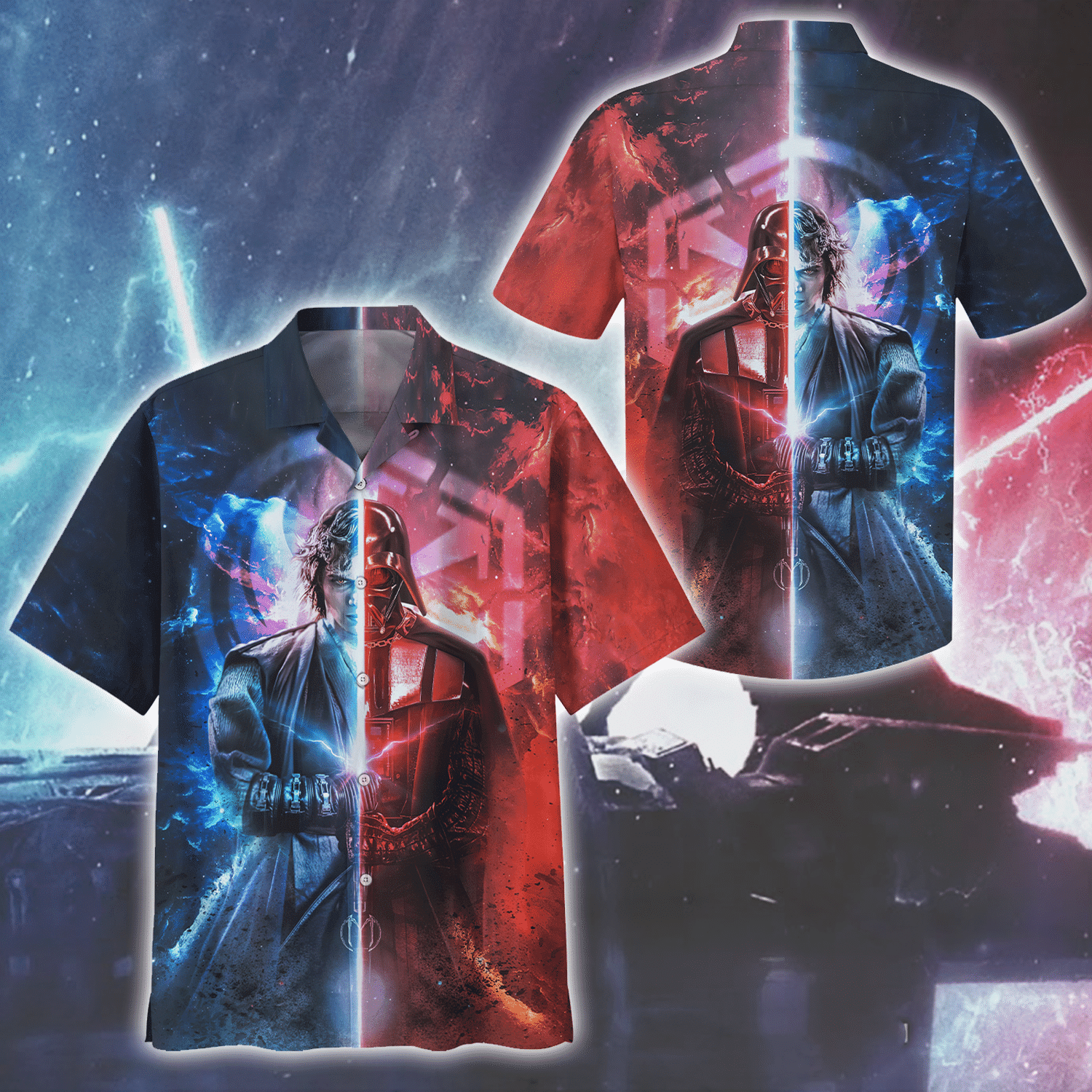 Star Wars Darth Vader Hawaiian Shirt Tropical Aloha Button Up