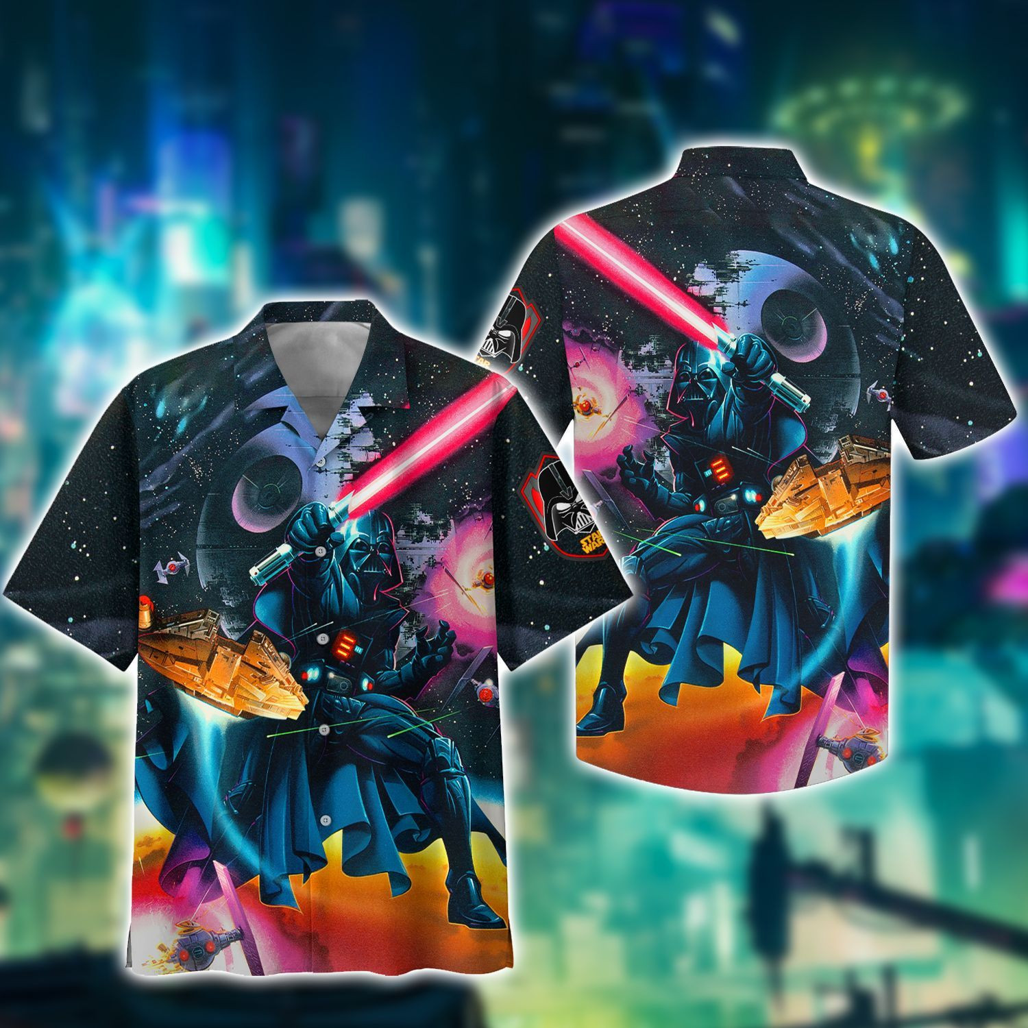 Star Wars Darth Vader Hawaiian Shirt Tropical Aloha Button Up