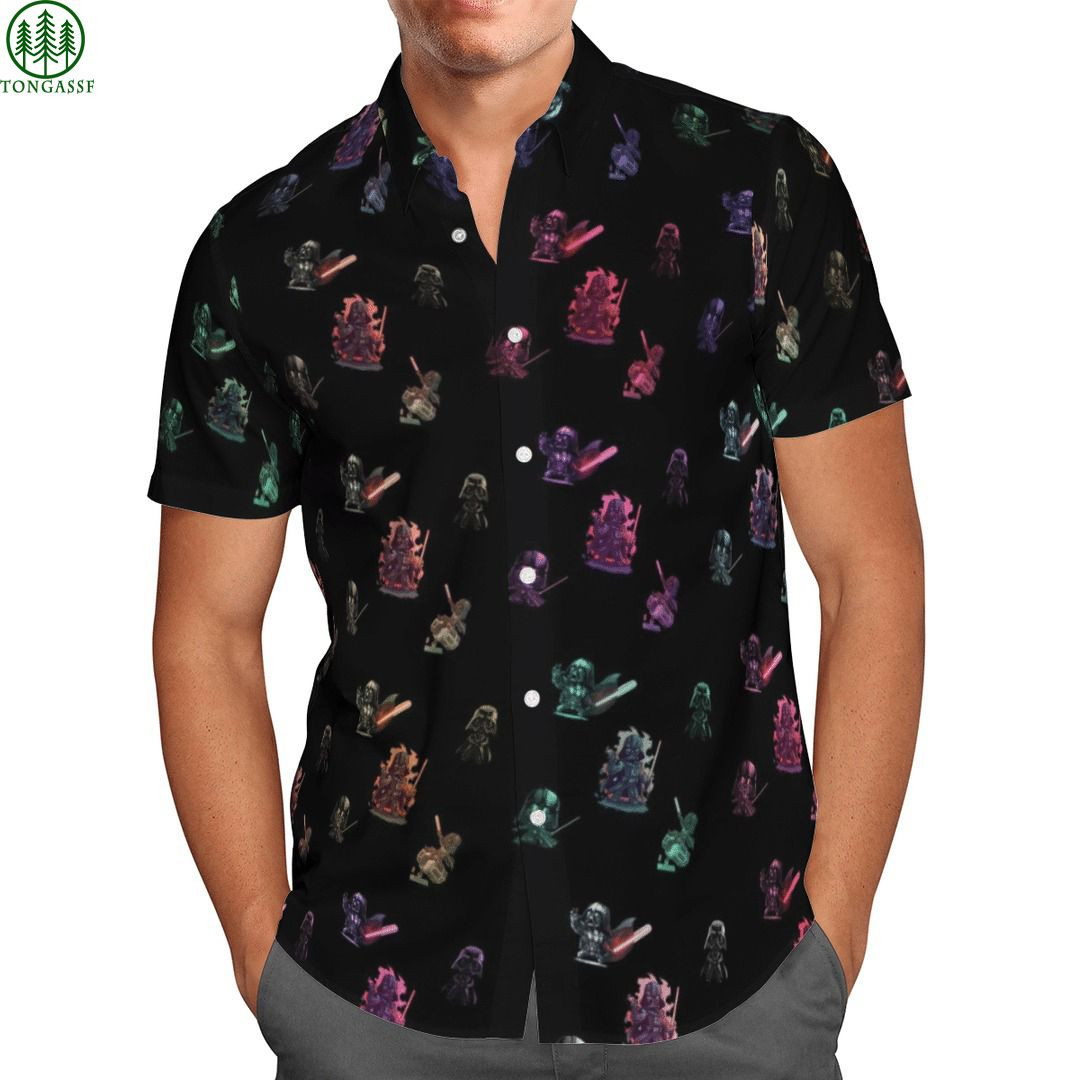 Star Wars Hawaiian Darth Vader Paradigm Hawaiian Shirt Tropical Aloha Button Up