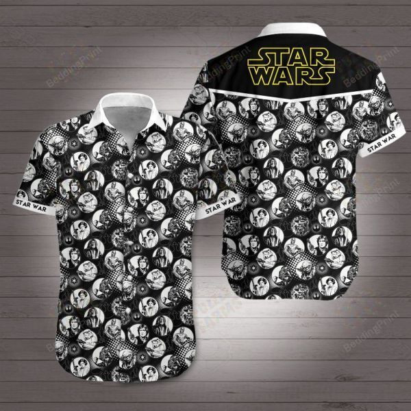Star Wars Hawaiian Shirt Tropical Aloha Button Up