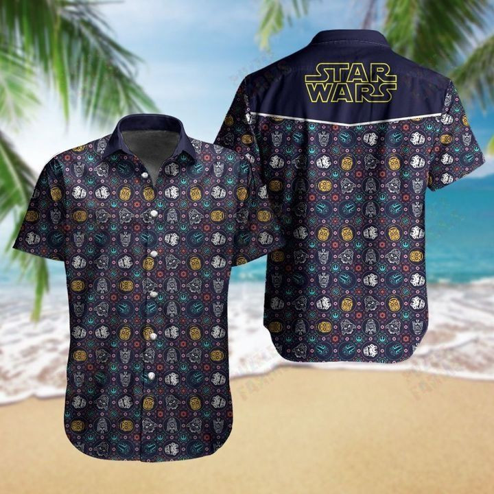 Star Wars Hawaiian Shirt Tropical Aloha Button Up