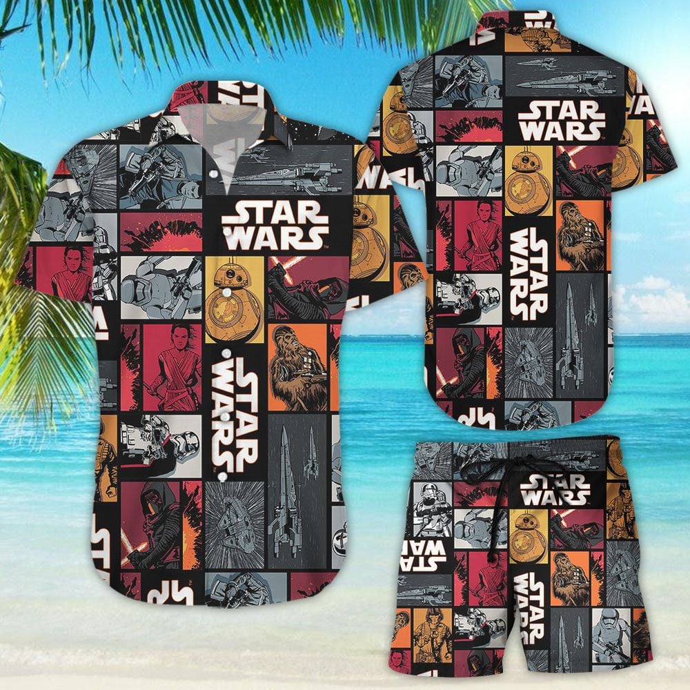 Star Wars Hawaiian Shirt Tropical Aloha Button Up