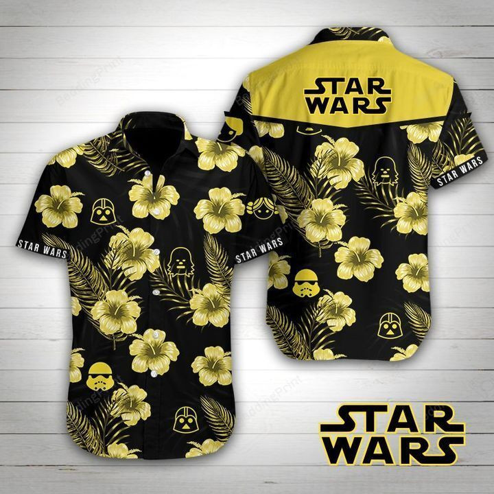Star Wars Hawaiian Shirt Tropical Aloha Button Up