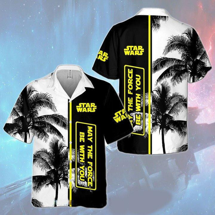 Star Wars May The Force Be With You Hawaiian Shirt Tropical Aloha Button Up