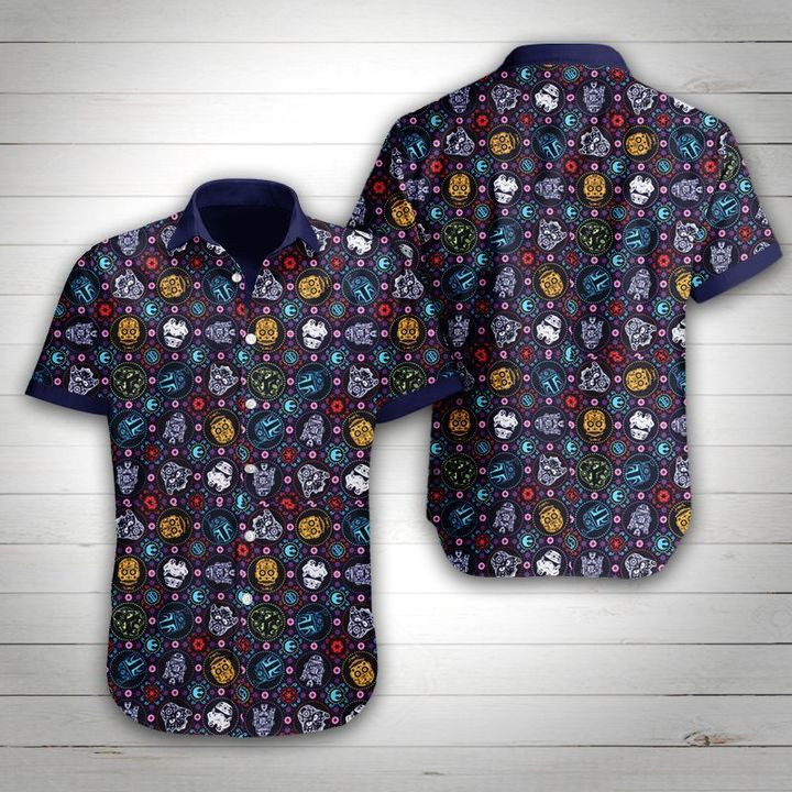 Star Wars Tropical Flower Hawaiian Shirt Tropical Aloha Button Up