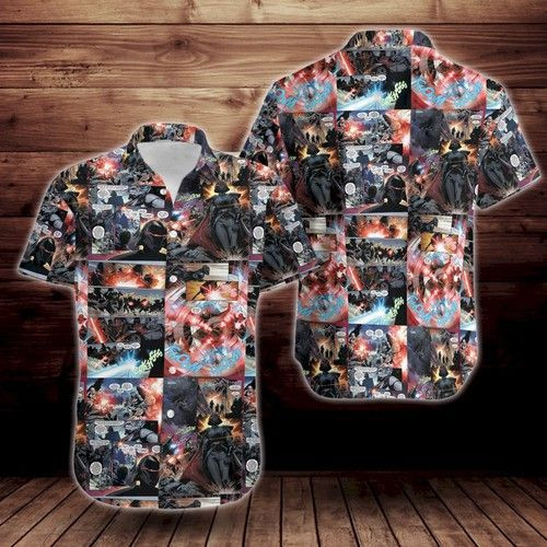 Starwars Comics Hawaiian Shirt Tropical Aloha Button Up