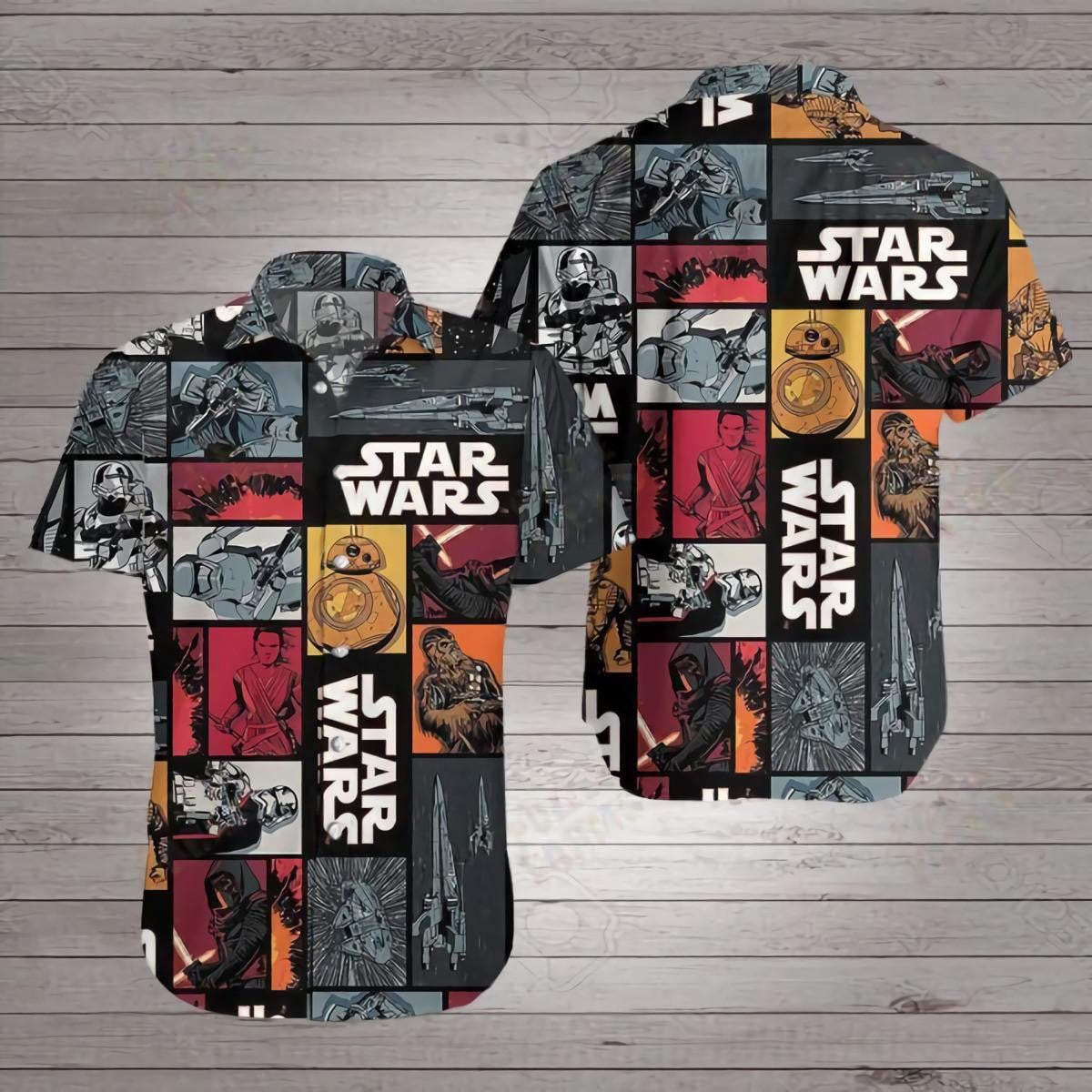 Stormtrooper Star Wars Vintage Hawaiian Shirt Tropical Aloha Button Up