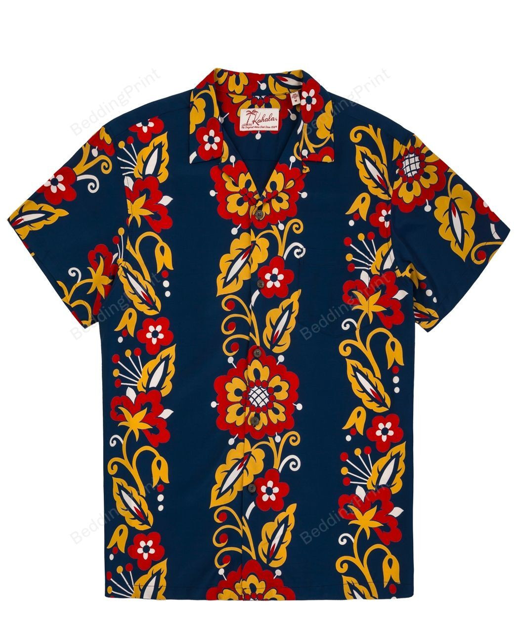 Strands Hawaiian Shirt Tropical Aloha Button Up