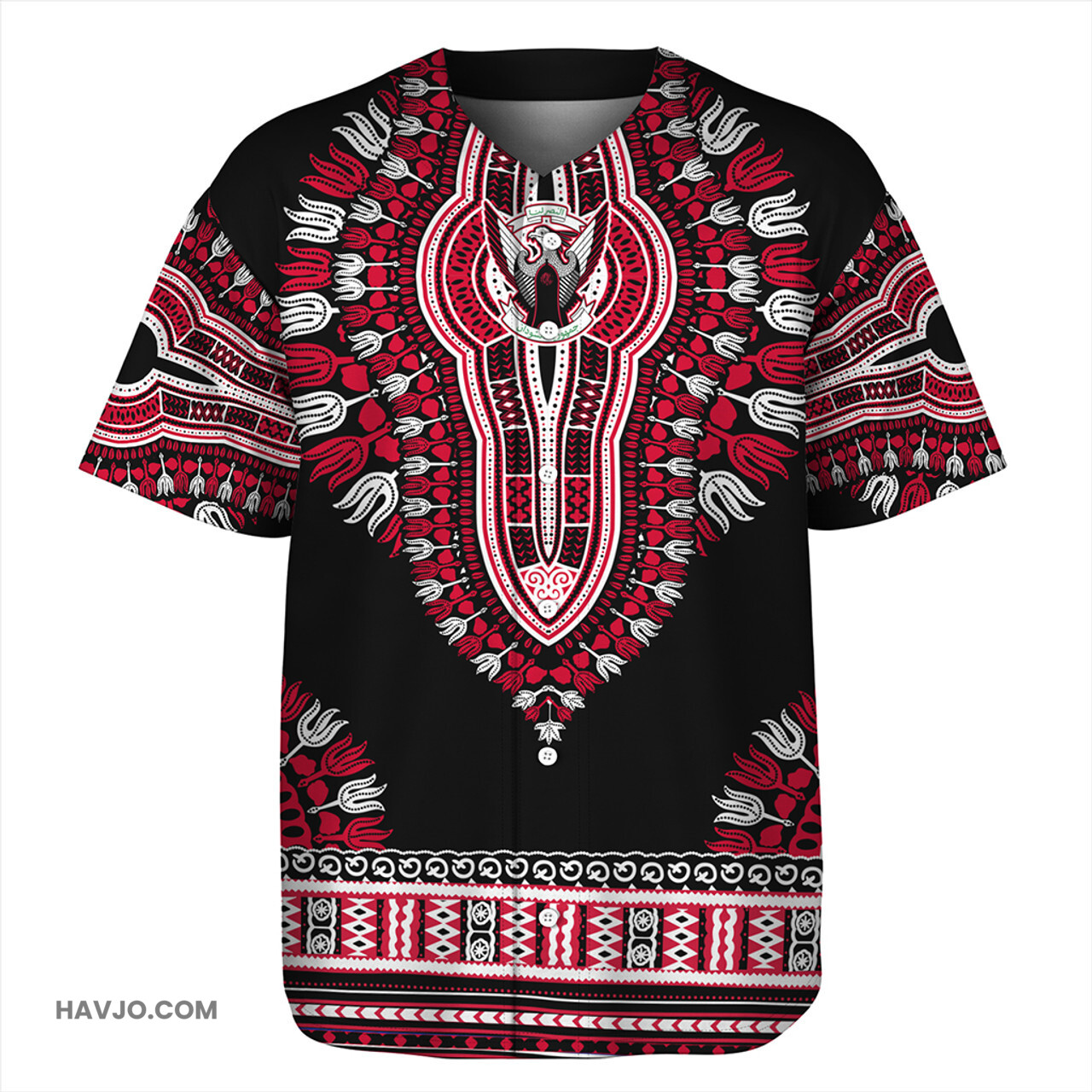 Sudan Dashiki Baseball Jersey