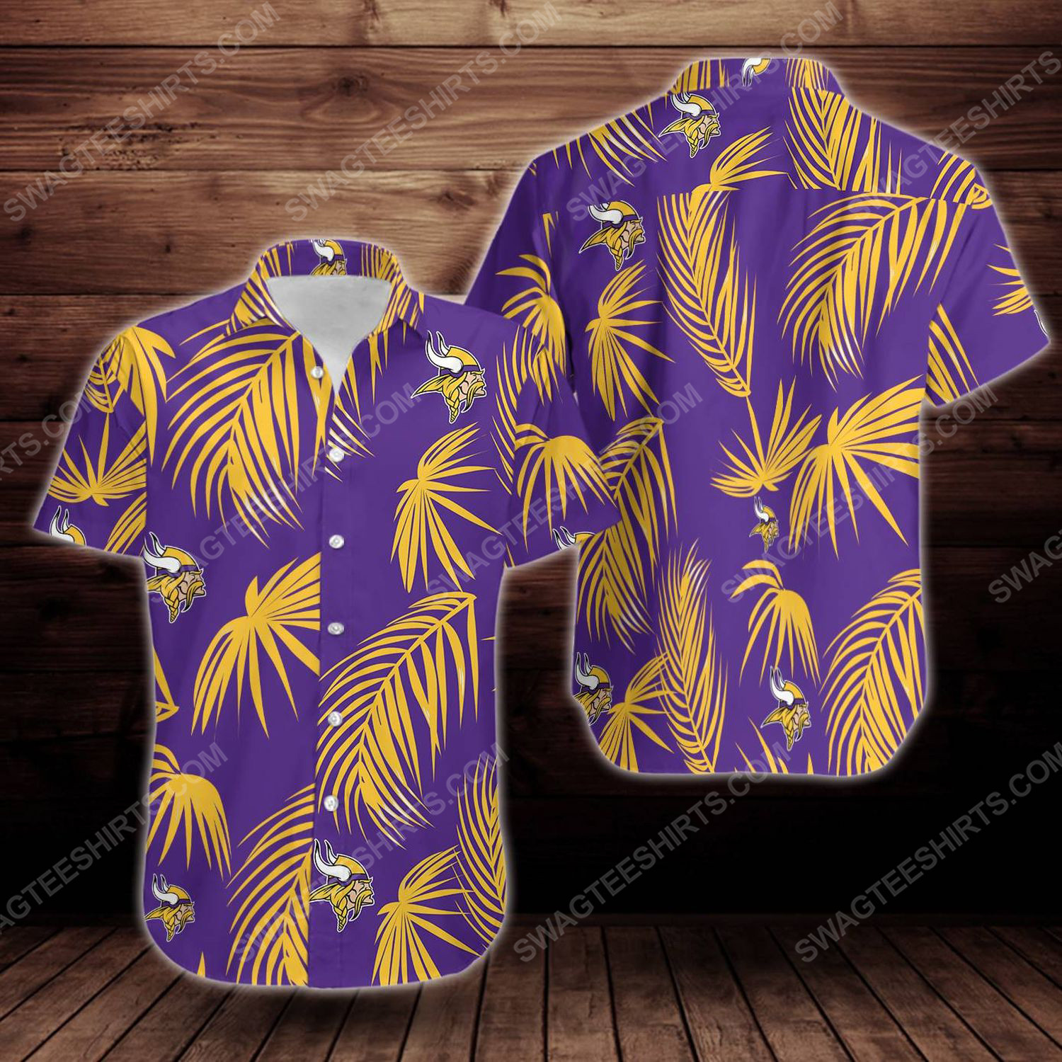 Summer Minnesota Vikings Maria Hawaiian Shirt Tropical Aloha Button Up