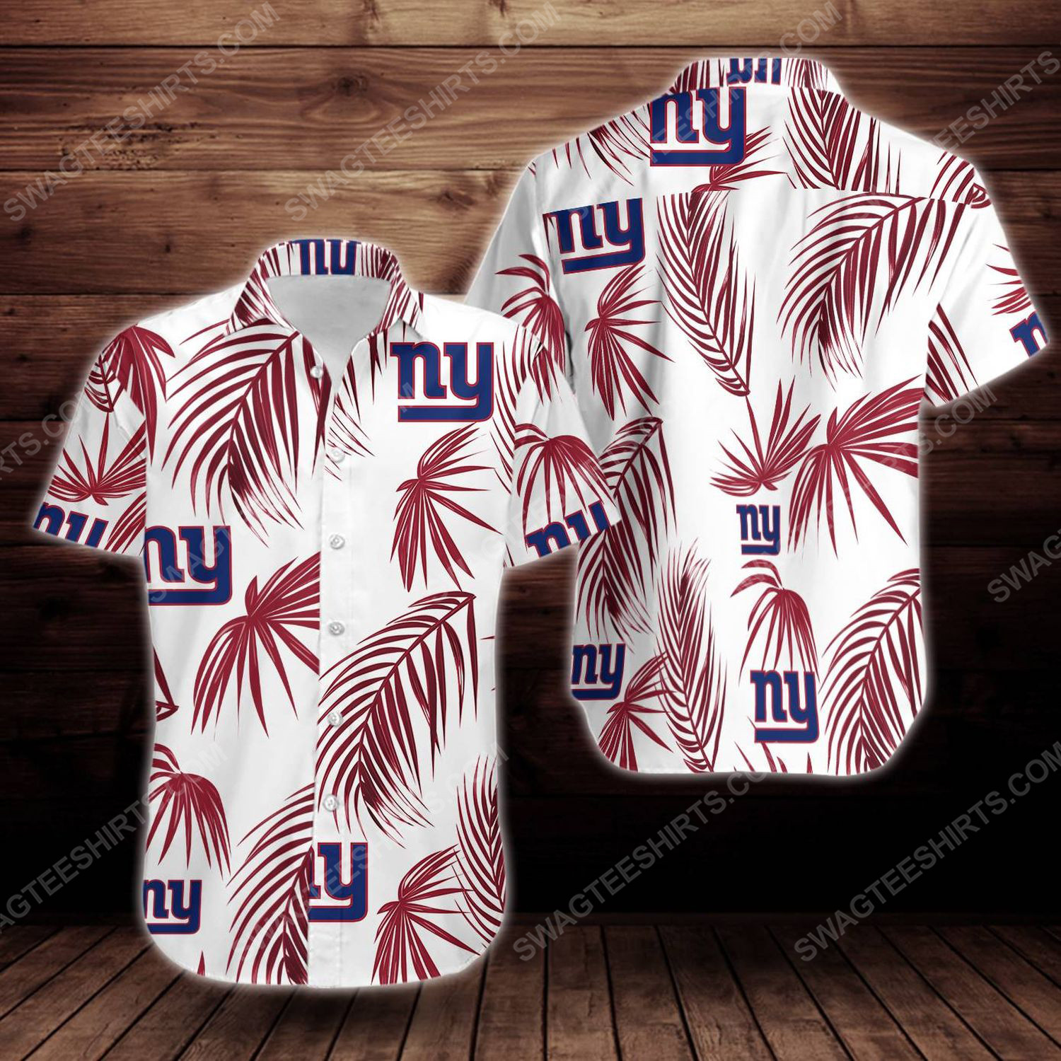 Summer New York Giants Maria Hawaiian Shirt Tropical Aloha Button Up
