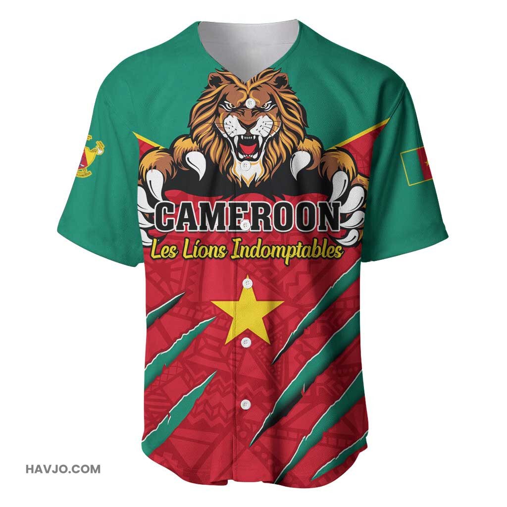 Support Les Lions Indomptables Cameroon Football Baseball Jersey
