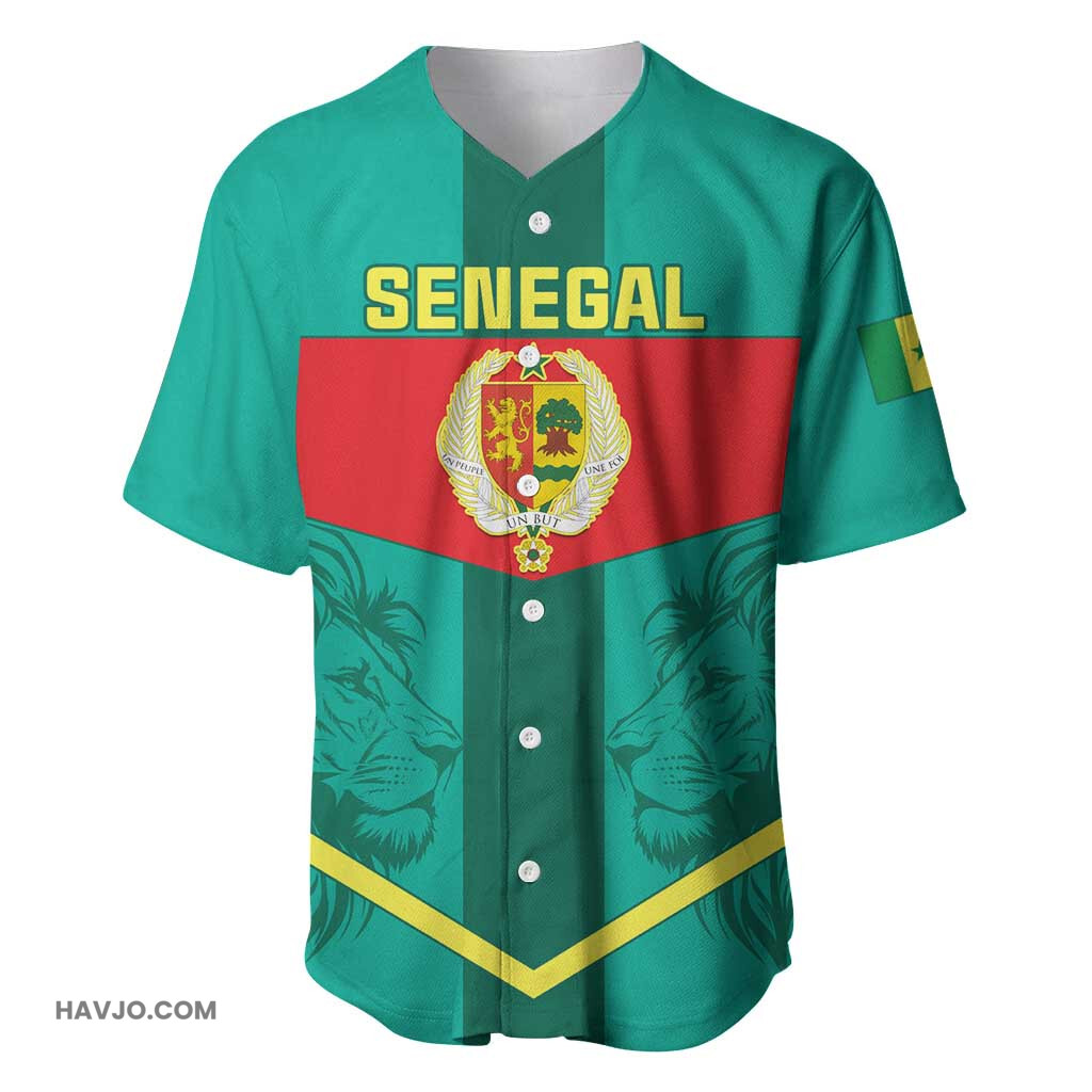 Support the Lions of Teranga Senegal Football Baseball Jersey