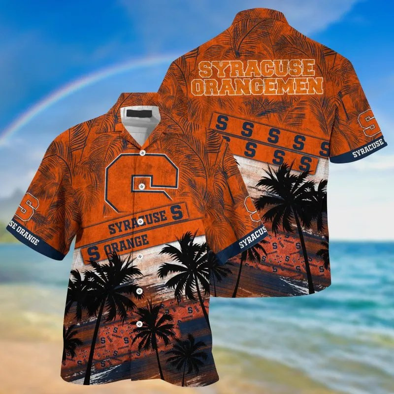 Syracuse Orange Ncaa Trending Summer Hawaiian Shirt Tropical Aloha Button Up