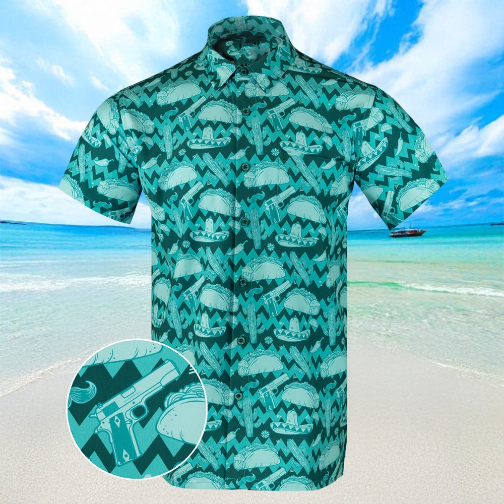 Taco Night Hawaiian Shirt Summer Button Up Shirts For Men Gifts For Father