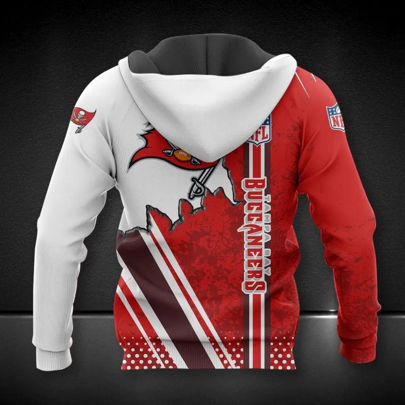 Alternative view of Tampa Bay Buccaneers All Over Print NFL 3D All Over Print Hoodie